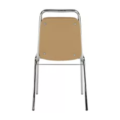 Szék tárgyalóterembe, barna textilbőr, ZEKI