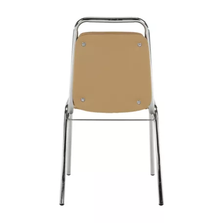 Szék tárgyalóterembe, barna textilbőr, ZEKI