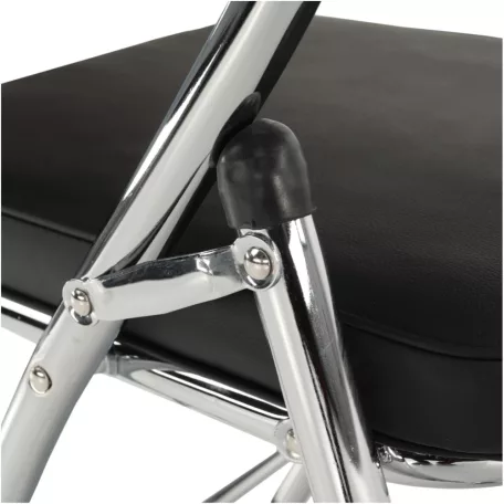 Szék írólappal, fekete/natúr, TEKER