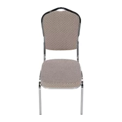 Rákásolható szék,  bézs/minta/króm, ZINA 3 NEW