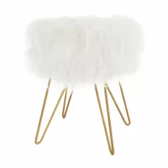 Puff, fehér/arany, JAMINA