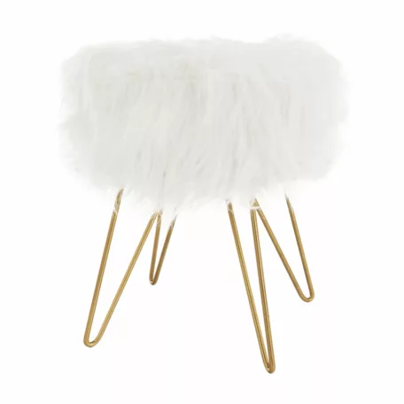 Puff, fehér/arany, JAMINA