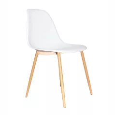 Szék, fehér/natúr, SINTIA