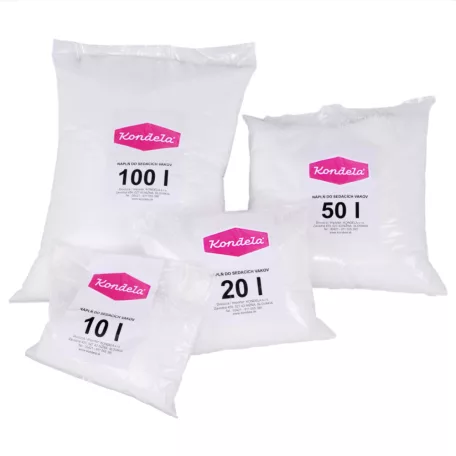 Kitöltés a babzsákokba, EPS poliészter golyók, csomagolás 20 l