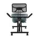 Ergonomikus zsámoly, szürke/fekete, RUFUS