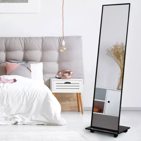 Tükör kerekeken, fekete, NEPTUN