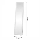 Álló tükor, fehér, LAVAL