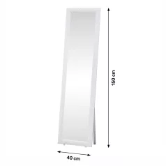 Álló tükor, fehér, LAVAL