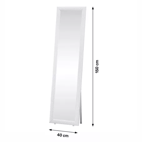 Álló tükor, fehér, LAVAL