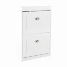 Cipőpolc, 2-soros, fehér, SEBER TYP 1