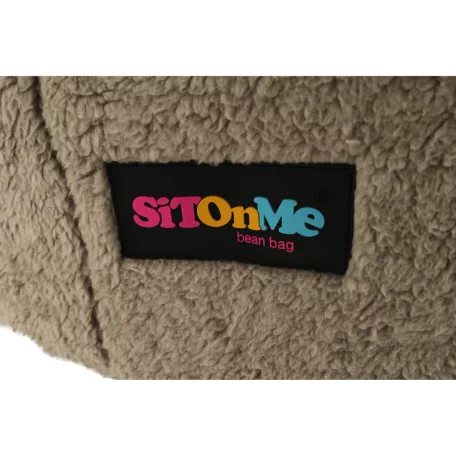 Babzsák, világosbarna szövet, ALMERO