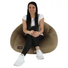 Babzsák, szürkésbarna TAUPE szövet, TRIKALO