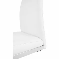 Étkező szék, fehér/króm, VATENA