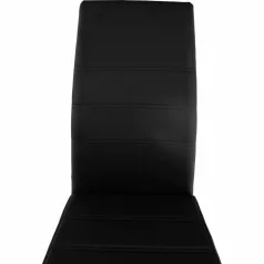 Étkező szék, fekete/króm, VATENA