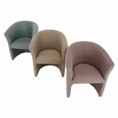 Klub fotel, bézs anyag, CUBA