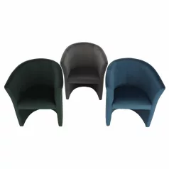 Klub fotel, smaragd anyag, CUBA