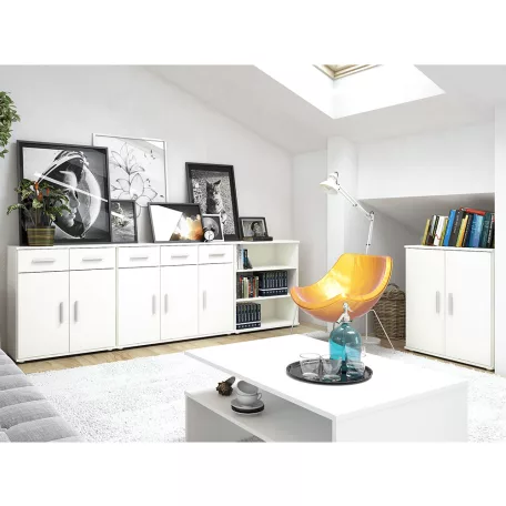 Komód, fehér, RESITA TYP 2