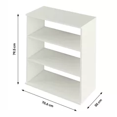 Regálé, fehér, RESITA TYP 4