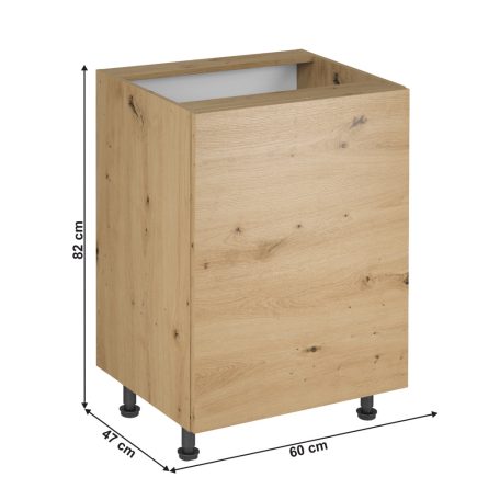 Alsó szekrény, artisan tölgy, univerzális, LANGEN D60