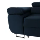 Sarokülőgarnitúra, kék, jobbos kivitel, AMARETA