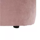 Klub fotel puffal, rózsaszín, ROSE