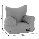 Babzsák, világosszürke anyag, TAMPO