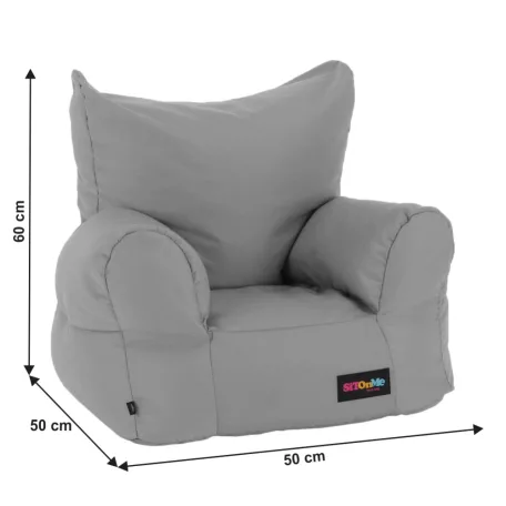 Babzsák, világosszürke anyag, TAMPO