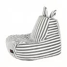 Babzsák, fehér/szürke, LAPIN