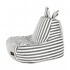 Babzsák, fehér/szürke, LAPIN