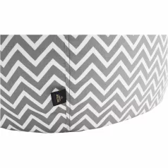 Babzsák, szürkés-fehér/cik cak minta, GOMBY