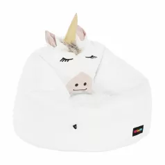 Babzsák unikornis, fehér, INOROG