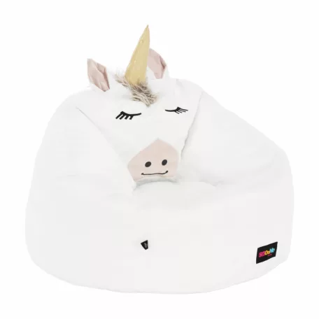 Babzsák unikornis, fehér, INOROG