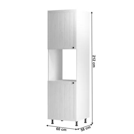 Élelmiszer szekrény D60P, fehér/sosna andersen, balos, PROVANCE