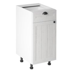   Alsószekrény fiókkal D40S1, fehér/sosna andersen, bal, PROVANCE