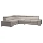 Ülőgarnitúra, szürkésbézs Taupe, balos, BOBY