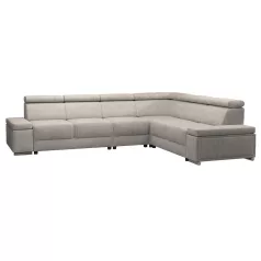 Ülőgarnitúra, szürkésbézs Taupe, jobbos, BOBY