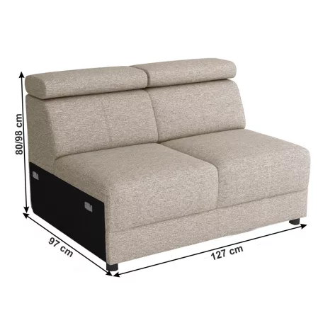 2-ülés 1BB,  szürkésbézs Taupe, BOBY