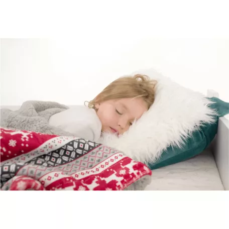 Kétoldalas bárány takaró, téli motívum, 150x200, RENIFE