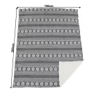 Kétoldalas bárány takaró, téli motívum, 150x200, MALENA