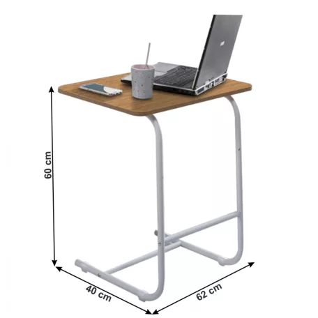 Kisasztal, tölgy/fehér, MARONE