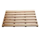 Csúszásgátló szőnyeg a fürdőszobába, természetes lakkozott bambusz, KLERA