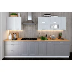 Felső szekrény, világosszürke/fehér, JULIA TYP 2