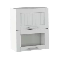 Felső szekrény, világosszürke/fehér, JULIA TYP 8