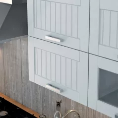 Felső szekrény, világosszürke/fehér, JULIA TYP 9