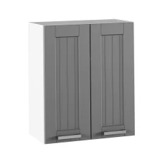 Felső szekrény, sötétszürke/fehér, JULIA TYP 6