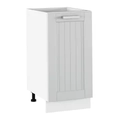 Alsó szekrény, világosszürke/fehér, JULIA TYP 52