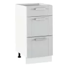 Alsó szekrény, világosszürke/fehér, JULIA TYP 53