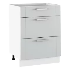 Alsó szekrény, világosszürke/fehér, JULIA TYP 57