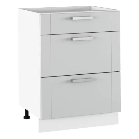 Alsó szekrény, világosszürke/fehér, JULIA TYP 57