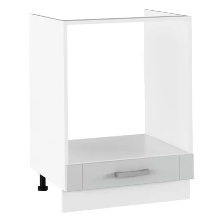 Alsó beépített szekrény, világosszürke/fehér, JULIA TYP 58